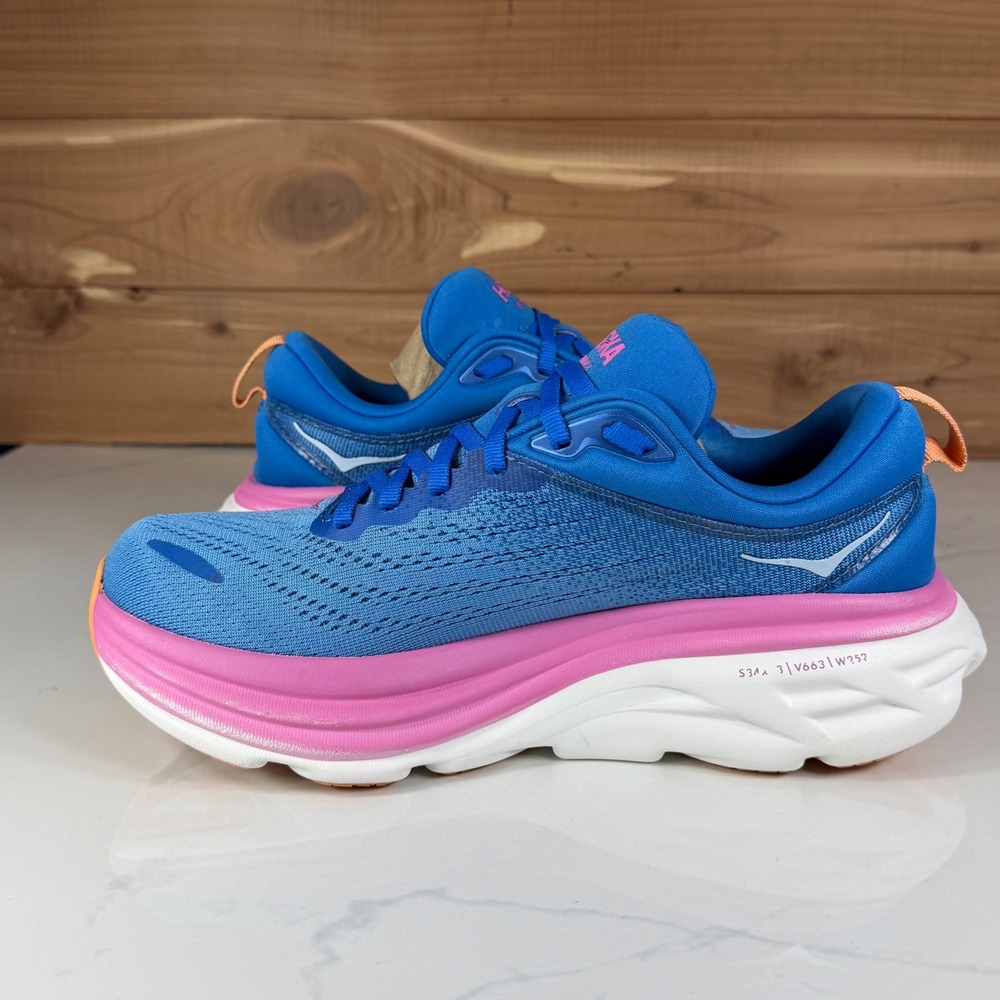Hoka One One Bondi 8 Running Shoes Coastal Sky All Aboard 1127952 Womens 7B - Picture 10 of 16